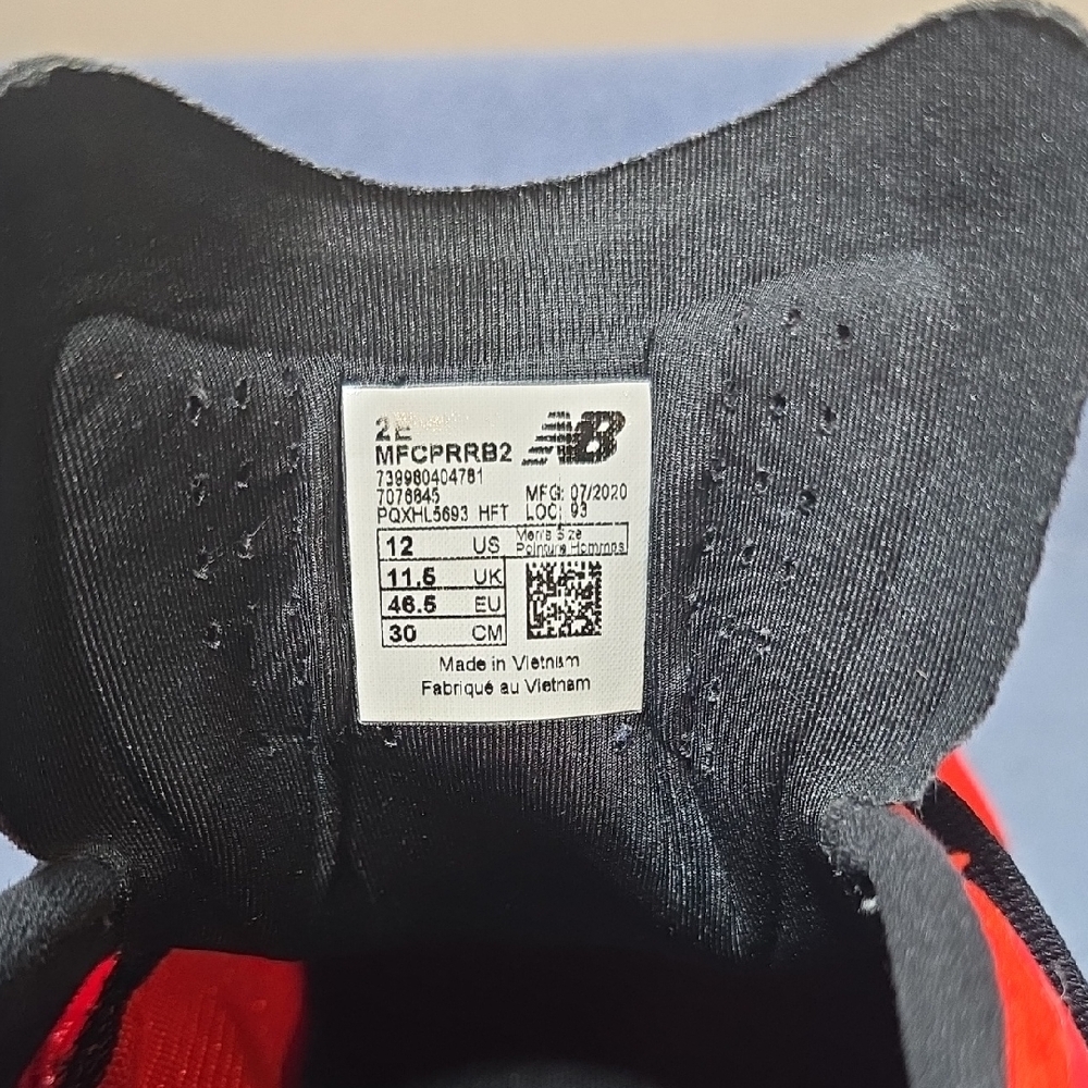 New Balance Fuel Cell Propel Red and Black Athletic Shoes